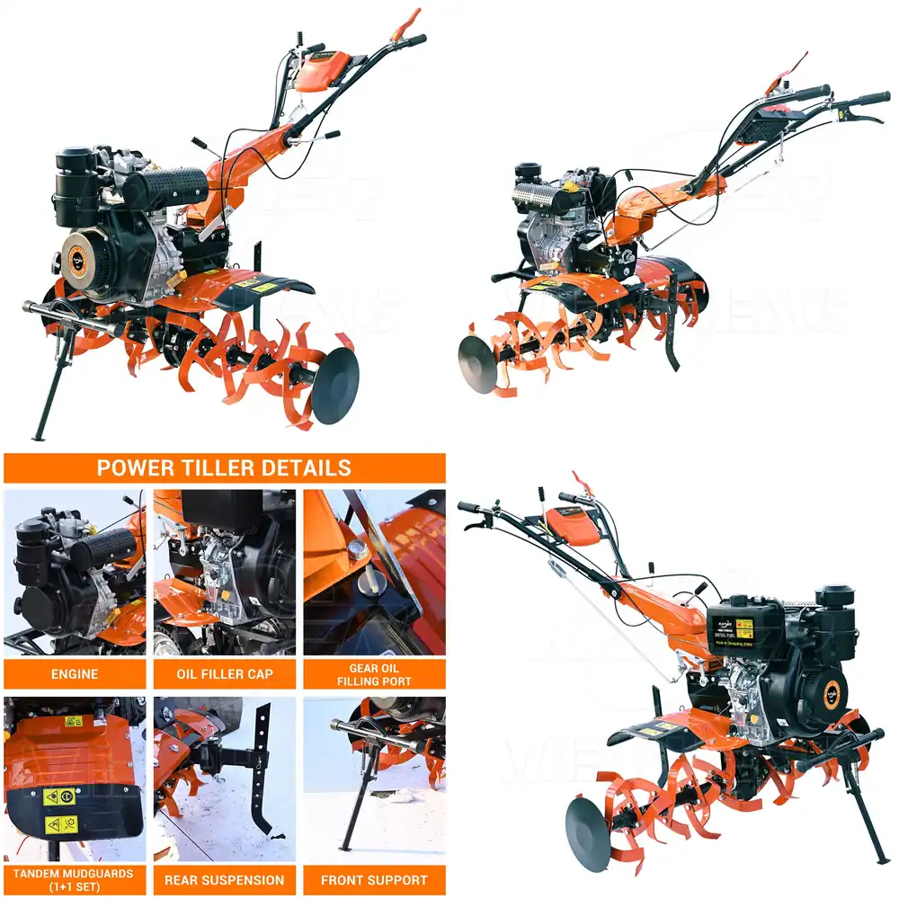 Agriculture Farming Hand Tools - Handaangedreven landbouwwerktuigen, kleine motorfrees, looptractor, minikultivator,