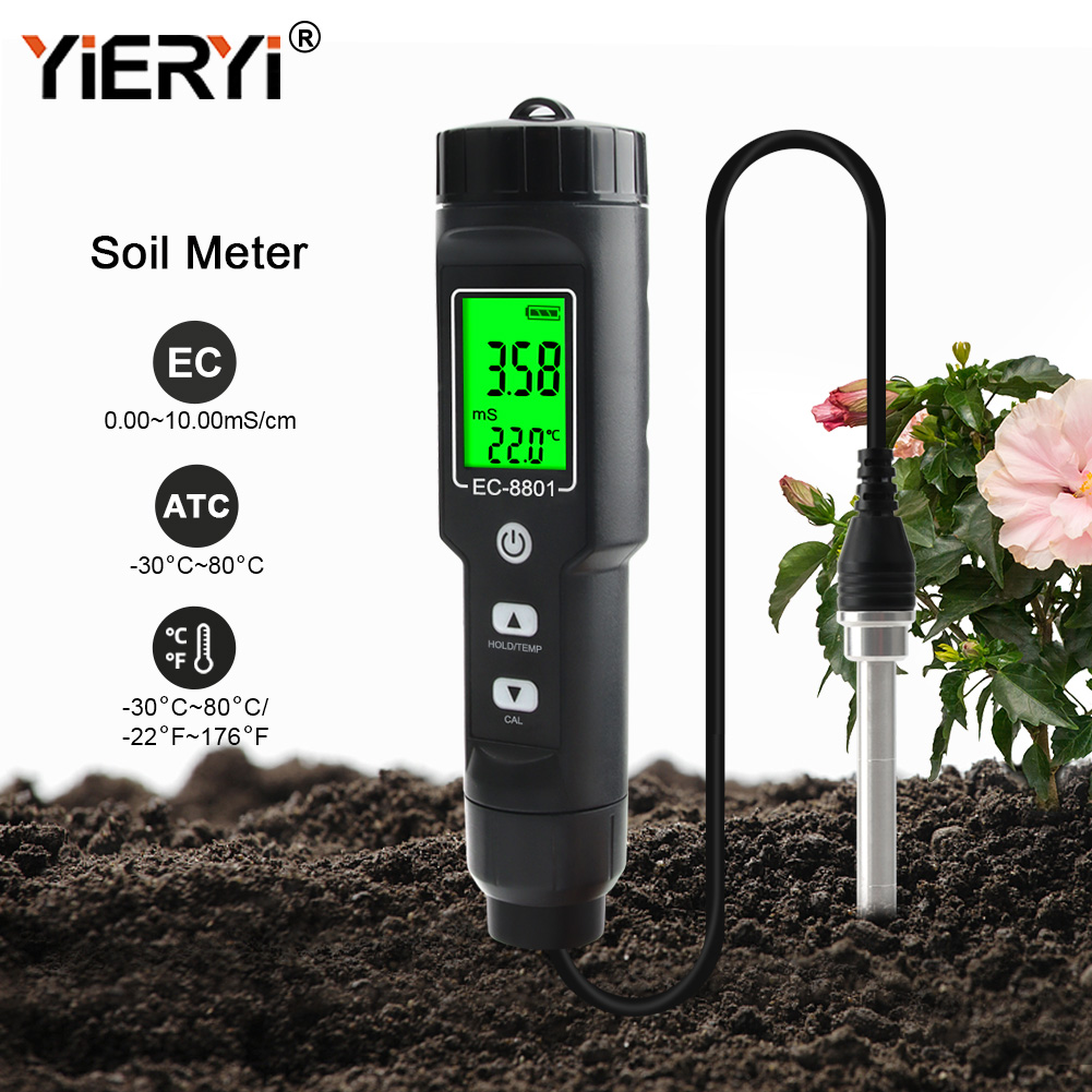 Yieryi EC/TEMP Bodemtester 0,0 - Agriculture Farming Hand Tools recensie en prijs