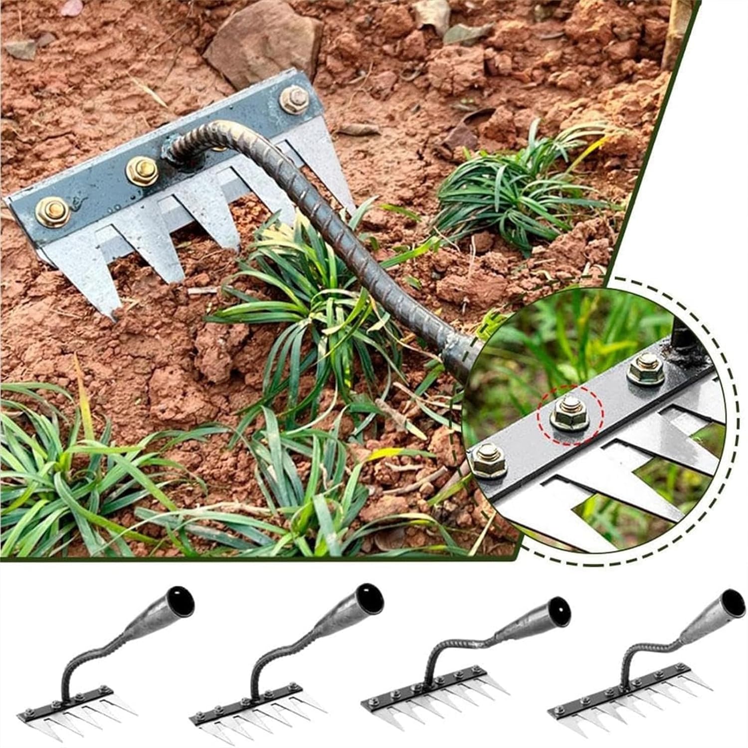 5/6/7/8 Tanden Metalen Hark Tu - Agriculture Farming Hand Tools recensie en prijs